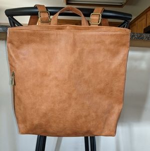 High Street Backpack - Carmel Distressed Pebble